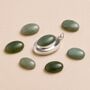 Personalised Sterling Silver Nephrite Jade Gemstone Photo Locket Necklace, thumbnail 3 of 6