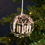 Personalised Family Tree Glass Dome Bauble, thumbnail 2 of 10