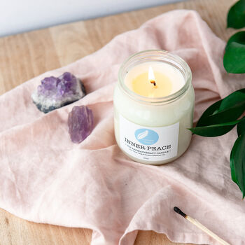 Inner Peace Vegan Soy Aromatherapy Candle, 6 of 8