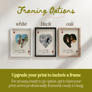 Personalised “How Lucky Are We?” Photo Print, 6 of 12