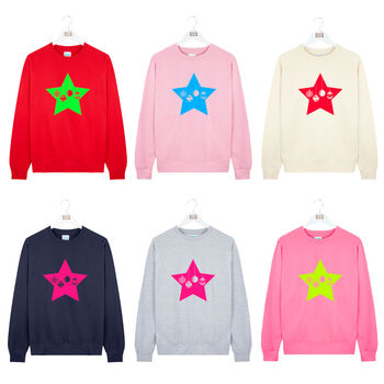 Neon Star Baubles Christmas Jumper, 2 of 6