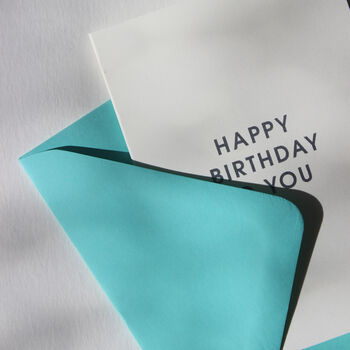Happy Birthday Typographic Card, 3 of 4