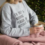 Only A Morning Person On December 25th Christmas Jumper, thumbnail 2 of 5