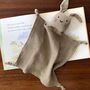 Personalised Organic Cotton Easter Bunny Baby Comforter, thumbnail 8 of 12