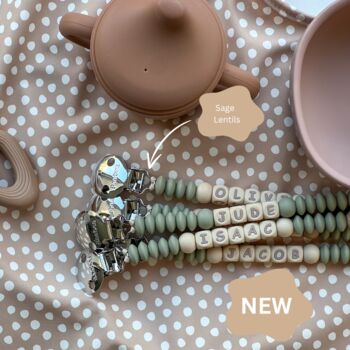 Personalised Dummy Soother Pacifier Clip Baby Gift, 3 of 12