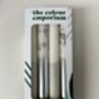 White And Silver Christmas Candles 'Ice Breaker', thumbnail 2 of 4