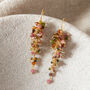 Tourmaline Beaded Waterfall Drop Earrings, thumbnail 4 of 11