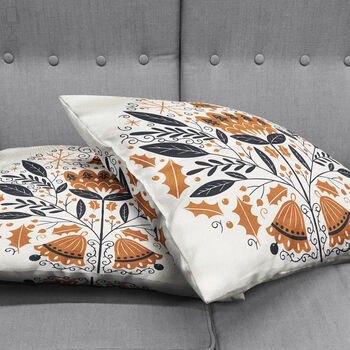 Winter Cushion Cover With Abstract Floral Themed, 4 of 7