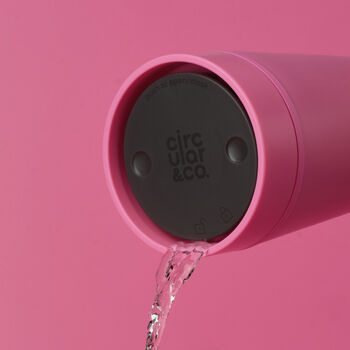Circular And Co Coffee Cup Made From Bubblegum 12oz Pink, 7 of 8