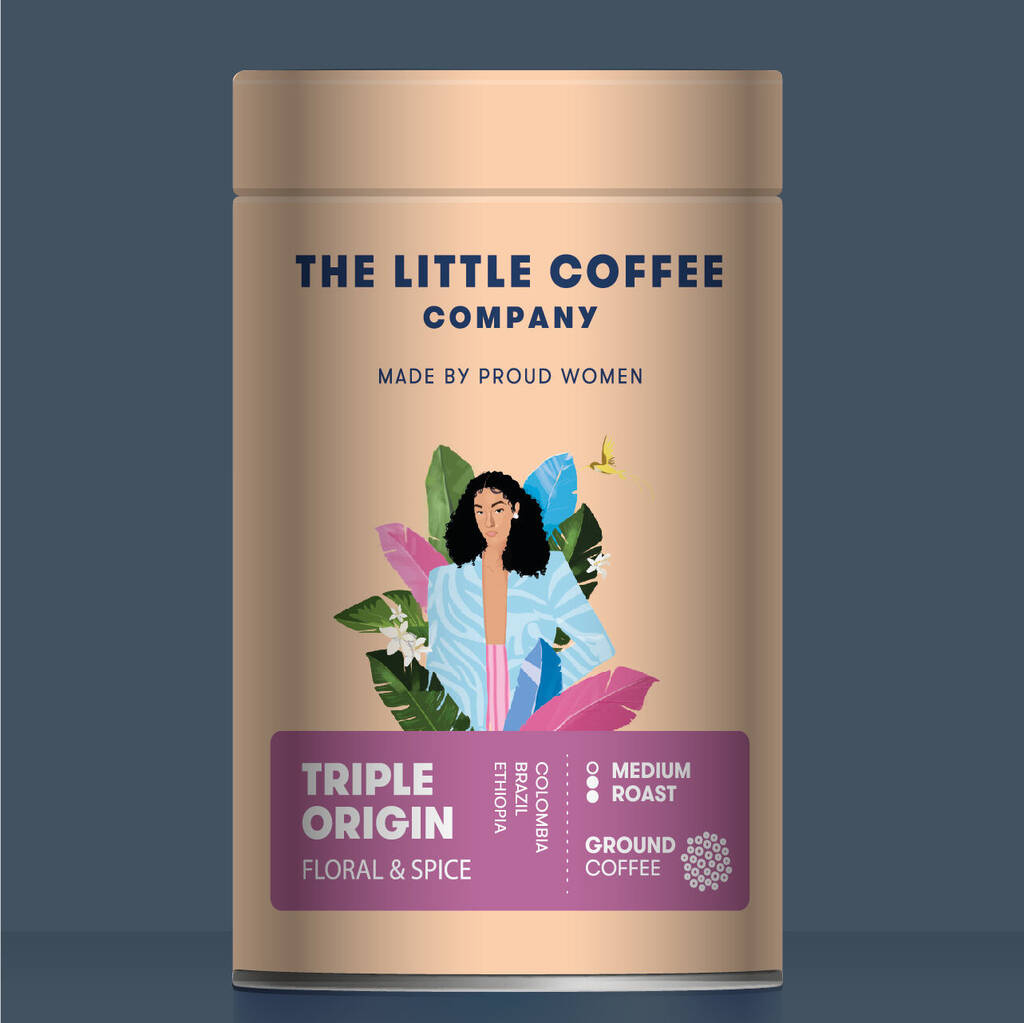 Triple Medium Roast Coffee Tin By The Little Coffee Company
