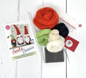 Santa Gnomes Needle Felting Craft Kit, 4 of 4