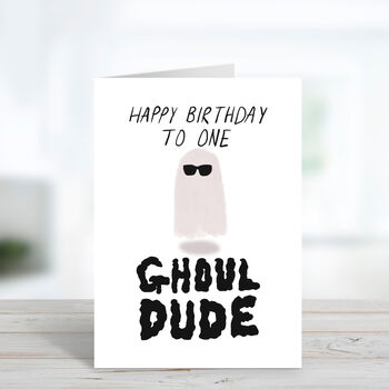 Ghoul Dude Birthday Card, 2 of 3