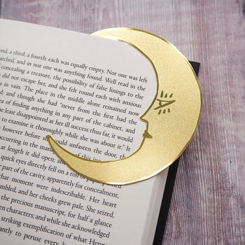 'Midnight Readers Club' Moon Brass Bookmark, 2 of 7