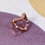 Cut Out Heart Rose Gold Plated Ring, thumbnail 1 of 2