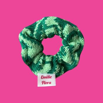Swirly Knitted Scrunchie, 3 of 5