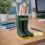 Personalised Welly Boot Pen Holder, thumbnail 1 of 6