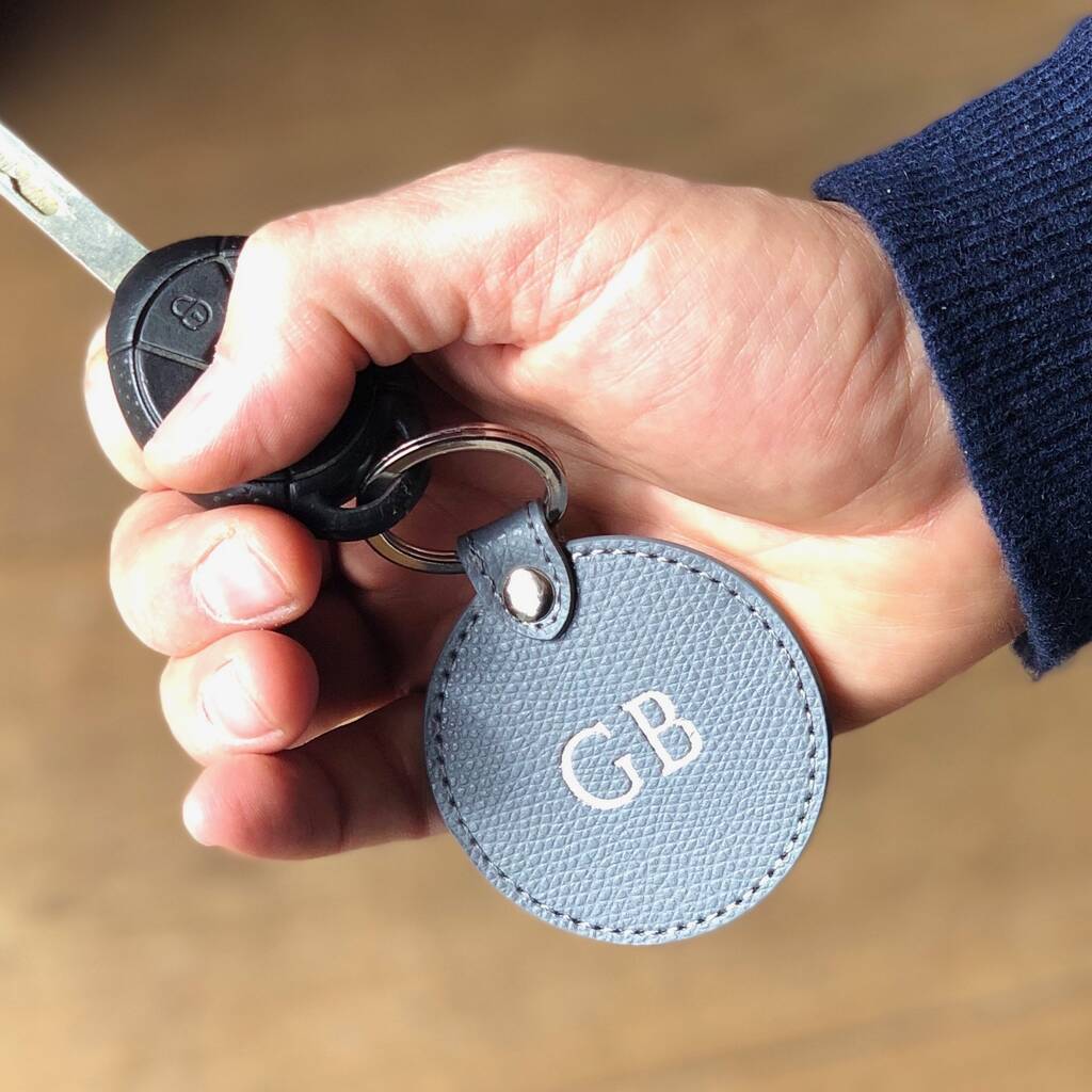 Personalised Leather Key Ring By Be Golden | notonthehighstreet.com