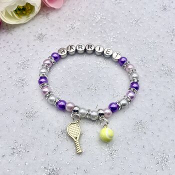 Personalised Tennis Charm Bracelet, 10 of 10