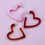 Valentines Heart Hoop Earrings, thumbnail 1 of 12