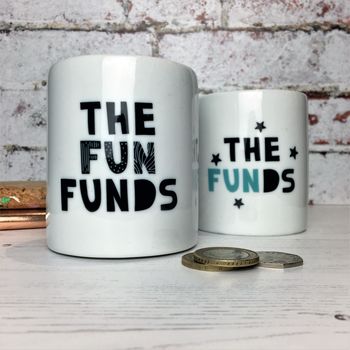 Monochrome 'The Fun Funds' Money Box, 4 of 5