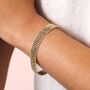 Wide Beaded Band Bracelet, thumbnail 2 of 6