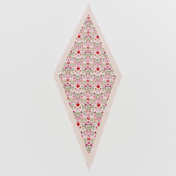 Penelope Pink Heart Triangle Scarf, 2 of 7