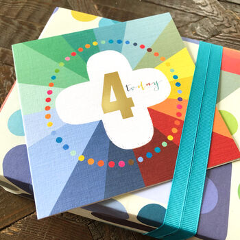 Colourful Cloud 4th Birthday Card, 3 of 4