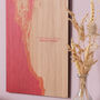 Coastline Wooden And Acrylic Wall Hanging, thumbnail 5 of 7
