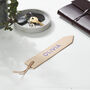 Personalised Leather Colour Pop Bookmark, thumbnail 2 of 3