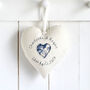 Personalised 40th Birthday Hanging Heart Gift For Her, thumbnail 4 of 12