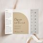 Beige Gatefold Wedding Invitations, thumbnail 1 of 5