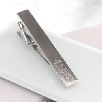 Personalised Initial Tie Clip, 2 of 3