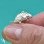 Solid Sterling Silver Gerbil Charm, thumbnail 1 of 9