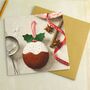 Corinne Lapierre Christmas Pudding Card, thumbnail 2 of 3
