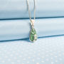 Hand Painted Lily Of The Valley Pendant Necklace, thumbnail 5 of 7