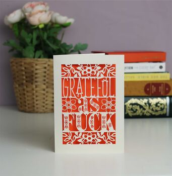 Grateful As Fuck Laser Cut Card, 7 of 11