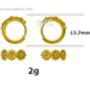 Sterling Silver Daisy Flower Chain Huggie Hoop Earrings, thumbnail 6 of 10