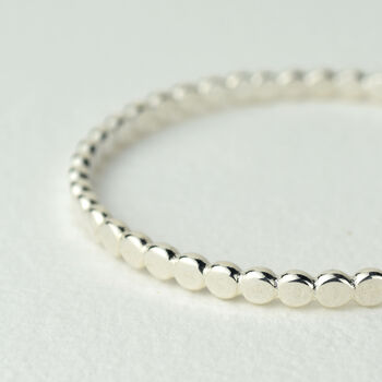 Pebble Sterling Silver Bangle, 3 of 5