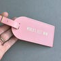 Personalised Mum Gift Leather Luggage Tag, thumbnail 7 of 7