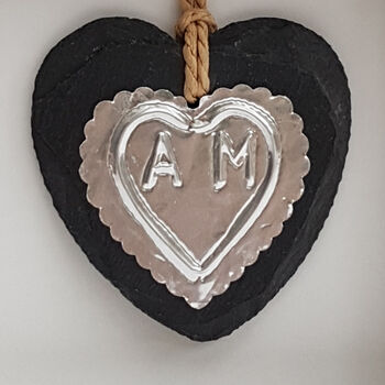 Personalised Silver Heart 25th Wedding Anniversary Gift, 5 of 8