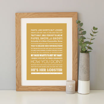 'Friends' The Tv Show Quote Print, 10 of 12