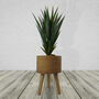 Woven Effect Composite Planter With Stand Large, thumbnail 7 of 8