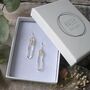 Citrine Long Oval Earrings, thumbnail 3 of 4