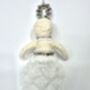 Frosted Pinecone Girl Christmas Decoration, thumbnail 5 of 6