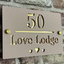 Personalised Love Heart Design House Acrylic Number Sign, thumbnail 1 of 2