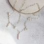 Statement Chain Necklace With Pearls, thumbnail 5 of 6