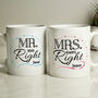 Personalised Mr And Mrs Mug Set, thumbnail 2 of 2