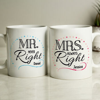 Personalised Mr And Mrs Mug Set, 2 of 2