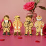 Biscuiteers Hand Iced Heart Throbs Letterbox Biscuits, thumbnail 2 of 4