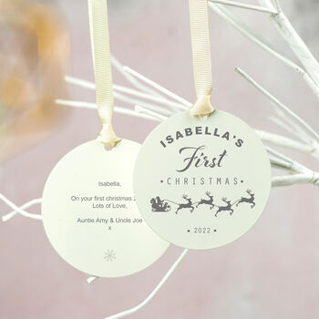 Personalised First Christmas Bauble, 10 of 11